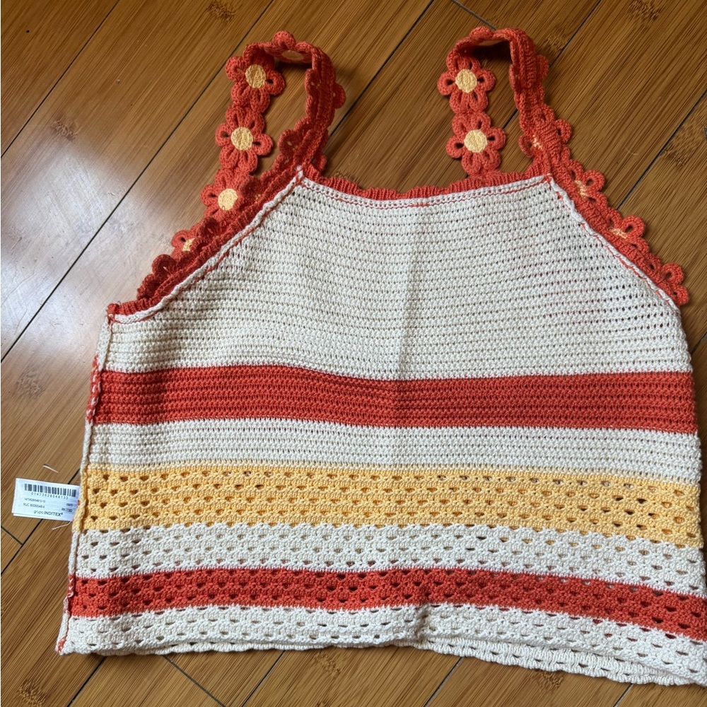 Zara Crochet Knit Top